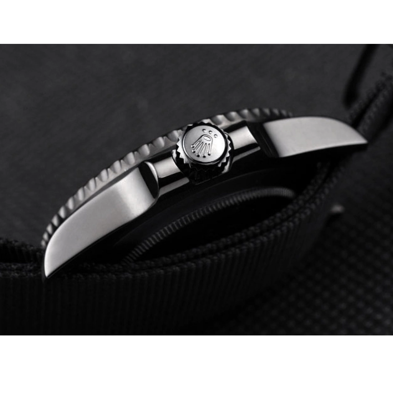 Aaa replica watch Master Black Swiss Black Fabric GMT Rolex Pro-Hunter Dial Strap II 0707